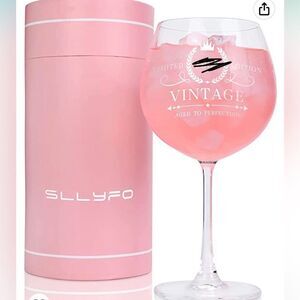50th birthday gift for guys or gals stemmed wine glass printed 1972